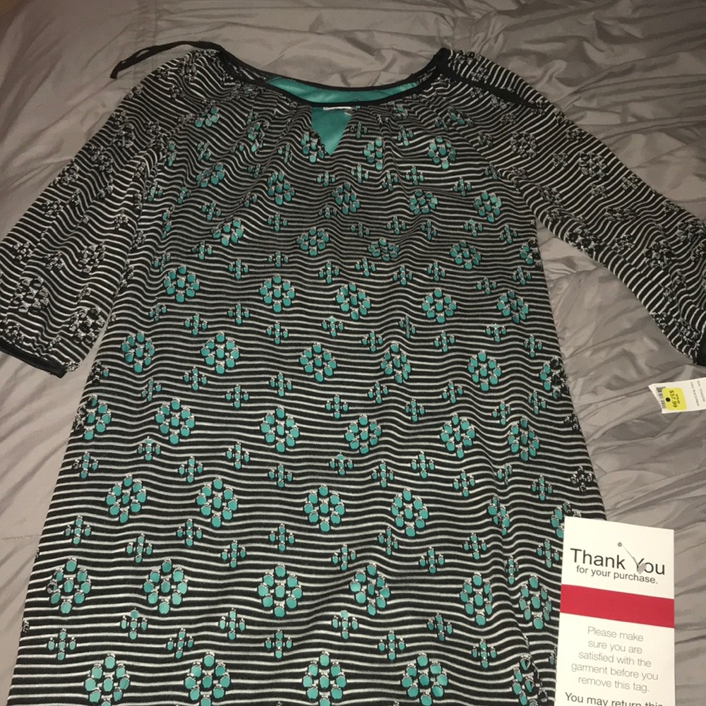 Mid length striped dress